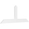 Ekena Millwork Portland Architectural Grade PVC Gable Bracket, 72"W x 30"H x 2"D x 6"F, 10/12 Pitch GBP072X30X0206POR00 - alternate 1